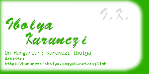 ibolya kurunczi business card